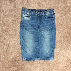 Miss Sixty Stretch Denim Pencil Skirt Midi Marina